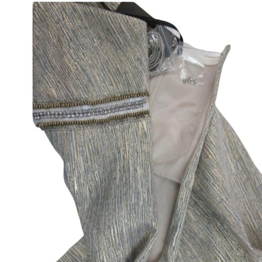 Laundry by Shelli Segal Embellished Gold Dress Size 2 NWT - Picture 3 of 6